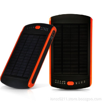 Portable Mobile External Battery Charger with Solar Panel and 23000mAh - USB Output 5V 1A and DC Output 9V/12V/16V 2 A - For Tab